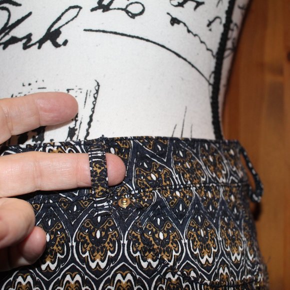 H&M Paisley Styled Printed Slim Trousers NWT Size 12 - Picture 6 of 13